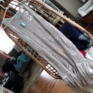Long fringed vest